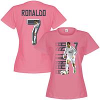 Retake Ronaldo 7 DAMES Gallery T-Shirt - Roze - 10