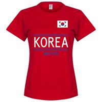 Retake Zuid Korea Team Dames T-Shirt - Rood