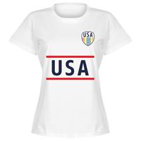 Retake USA Team Pride Dames T-Shirt - Wit