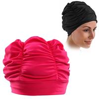 huismerk Vrouwen Earmuffs Geplooide Doek Badkap (Rose)