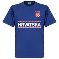 Retake Kroatië Team T-Shirt - Blauw - Kinderen - 10 Years