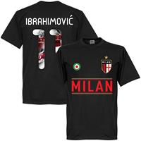 Retake AC Milan Ibrahimovic 11 Gallery Team T-Shirt - Zwart - Kinderen - 10 Years