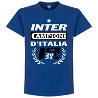 retake Inter Milan Kampioens T-Shirt 2021 - Blauw - Kinderen