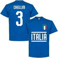 retake Italië Chiellini 3 Team T-Shirt - Blauw - Kinderen