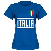Retake Italië Dames Team T-Shirt - Blauw