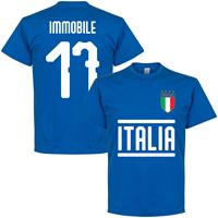 Retake Italië Immobile 17 Team T-Shirt - Blauw - Kinderen - 10 Years