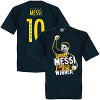 Retake Messi 5 Times Ballon D'Or Winner T-Shirt - KIDS - 10 Years
