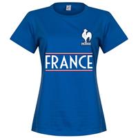 Retake Frankrijk Dames Team T-Shirt - Blauw