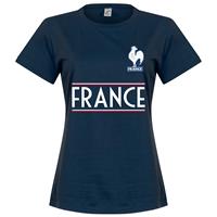 Retake Frankrijk Dames Team T-Shirt - Navy