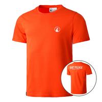 quietplease Ready To Serve T-Shirt Herren - Orange, Weiß
