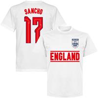 Retake Engeland Sancho 17 Team T-Shirt - Wit - Kinderen - 10 Years