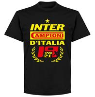 Retake Inter Milan Kampioens T-Shirt 2021 - Zwart