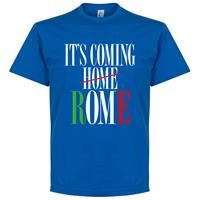 Retake It's Coming ROME Italë T-Shirt - Blauw - Kinderen - 10 Years