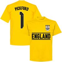 Retake Engeland Pickford 1 Team T-Shirt - Geel - Kinderen - 10 Years