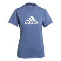 adidas Big Logo T-Shirt Damen - Blau