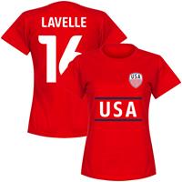 Retake Verenigde Staten Levelle 16 Team Dames T-Shirt - Rood