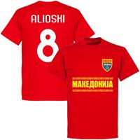 retake Noord Macedonië Alioshi 8 Team T-Shirt - Rood