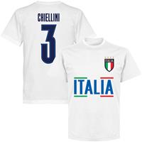 Retake Italië Chiellini 3 Team T-shirt - Wit - Kinderen - 10 Years