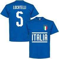 Retake Italië Locatelli 5 Team T-Shirt - Blauw - Kinderen - 10 Years