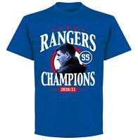 retake Rangers FC 55 Champions T-Shirt - Blauw - Kinderen