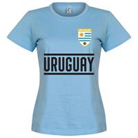 Retake Uruguay Dames Team T-Shirt - Licht Blauw