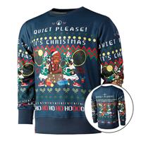 quietplease Quiet Please Ugly Christmas Sweatshirt Heren