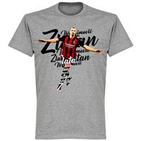 retake Zlatan Ibrahimovic Milan Script T-Shirt - Grijs