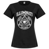 Retake Illuminati Womens T-Shirt - Zwart