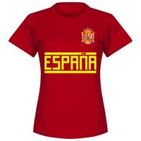 Retake Spanje Dames Team T-Shirt - Rood