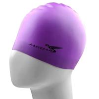 huismerk Zuivere kleur stijl elastische siliconen zwemmen Pet / hoed SC309(Purple) zwemmen