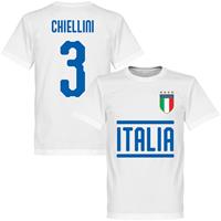 Retake Italië Chiellini 3 Team T-Shirt - Wit - Kinderen - 10 Years