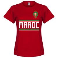 Retake Marokko Dames Team T-Shirt - Rood
