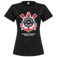 Retake Corinthians Minas Dames T-Shirt - Zwart