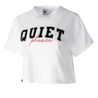Quiet Please Jamming College Crop T-Shirt Damen