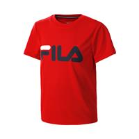 fila Logo T-Shirt Jungen - Rot, Blau