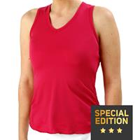 Lucky in Love Pindot V-Neck Tanktop Special Edition Dames