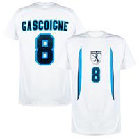 Retake Engeland EK 96 Gascoigne 8 T-shirt - Wit - Kinderen - 10 Years