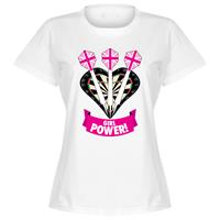 Retake Darts Girl Power Dames T-Shirt - Wit