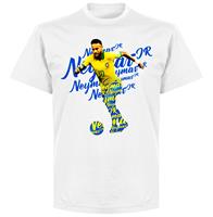 Retake Neymar Brazilië Script T-Shirt - Wit - Kinderen - 10 Years