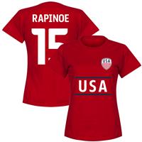 Retake Verenigde Staten Team Dames Rapinoe 15 T-shirt - Rood