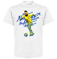 retake Neymar Brazilië Script T-Shirt - Wit