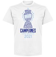 Retake Argentinië Copa America 2021 Winners T-Shirt - Wit