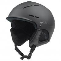 Republic Helmet R320 - Skihelm, zwart/grijs