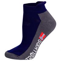 Trollkids Kids Hiking Low Cut Socks II - Multifunctionele sokken, zwart/blauw/purper