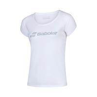 babolat Exercise T-Shirt Mädchen - Weiß, Hellgrau