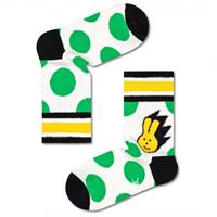 Happy Socks Kid's Bunny Rib Sock - Multifunctionele sokken, wit/groen/zwart