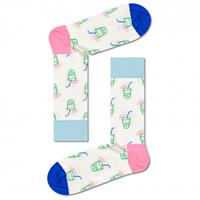 Happy Socks Lemonade Sock - Multifunctionele sokken, wit/grijs