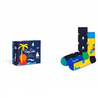Blauwe Sail Away 2-Pack Cadeauset | Happy Socks