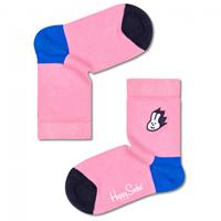 Happy Socks Kid's Embroidery Bunny Sock - Multifunctionele sokken, roze