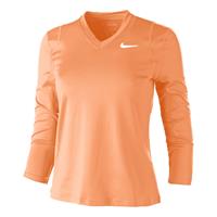 nike Court Dri-Fit Longsleeve Damen - Orange